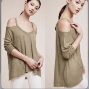 Anthropologie [Deletta] Millipia open shoulder top